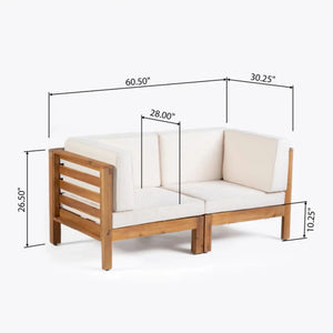 Oana - 2 Piece Loveseat Set With Water Resistant Cushions - Best Buy Furniture