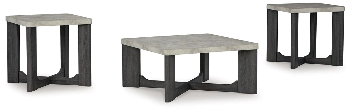 Sharstorm - Occasional Table Set (Set of 3) - Two-tone Gray - Best Buy Furniture