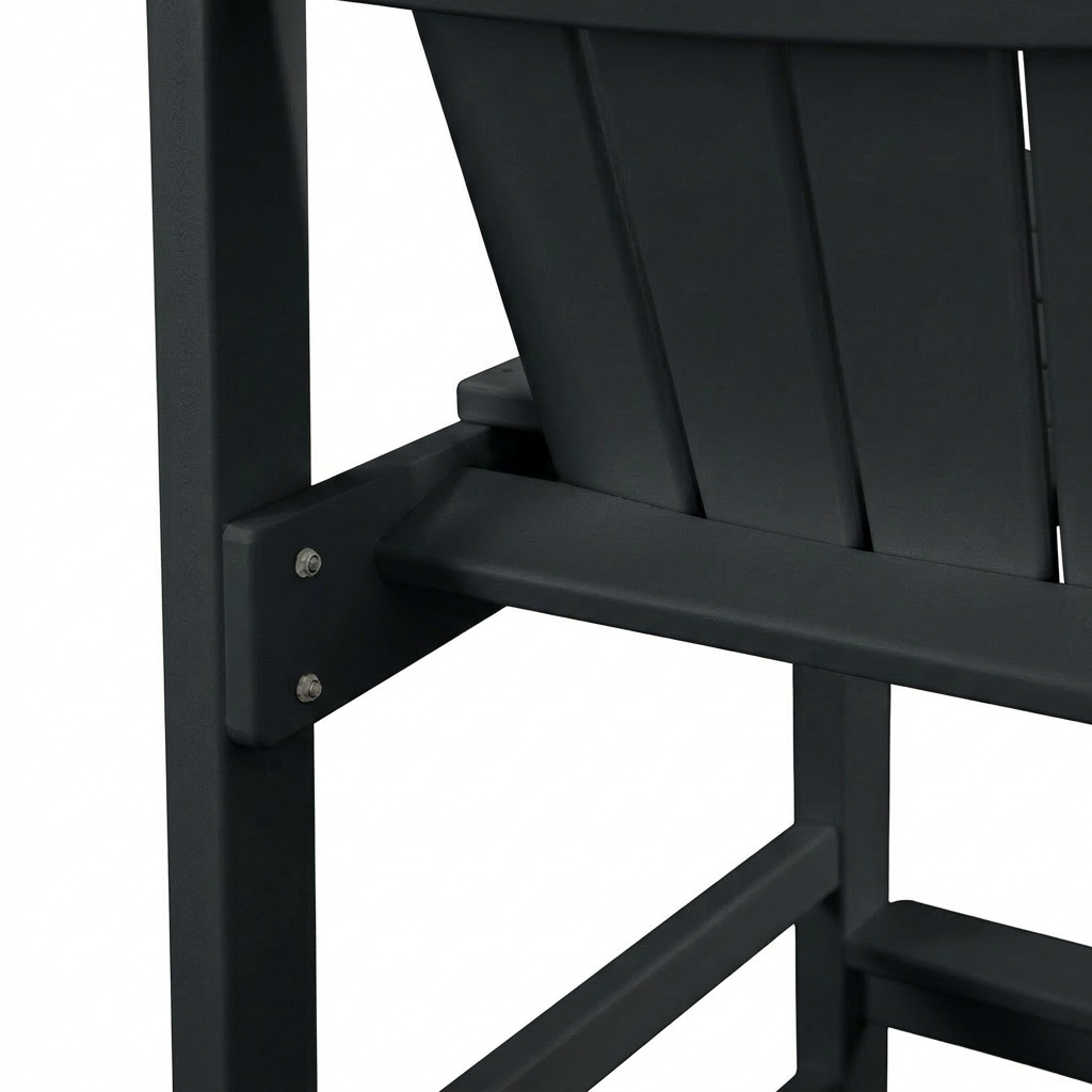 HDPE Bar Height Adirondack Chair with Cup Holder