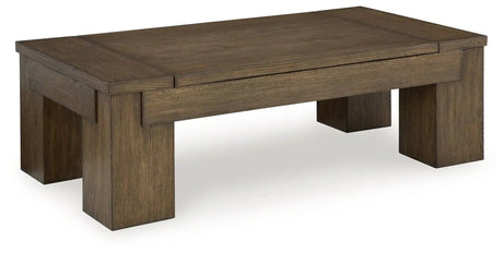 Rosswain - Lift Top Cocktail Table - Warm Brown - Best Buy Furniture