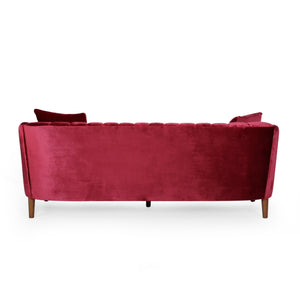 3-Seater Sofa (Wine Red)