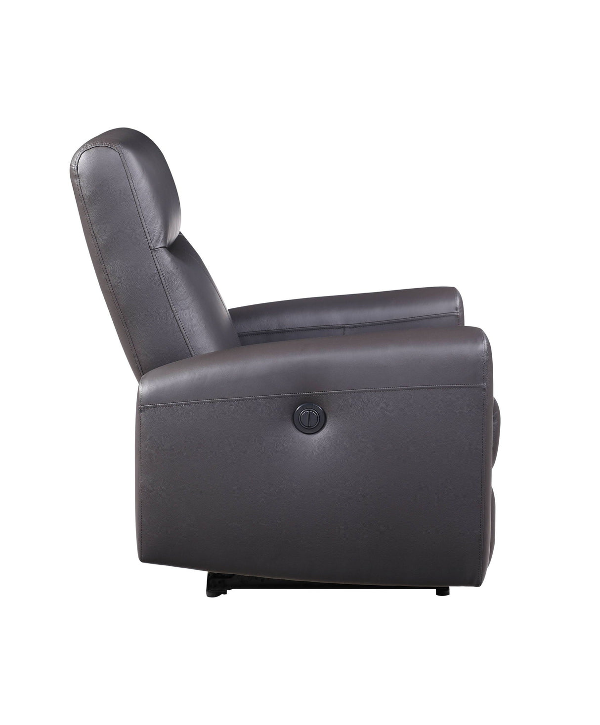 Blane - Top Grain Leather Match Power Motion Recliner - Brown - Best Buy Furniture