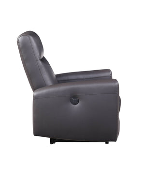 Blane - Top Grain Leather Match Power Motion Recliner - Brown - Best Buy Furniture