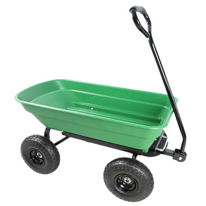 Folding Car Poly Garden Dump Truck with Steel Frame