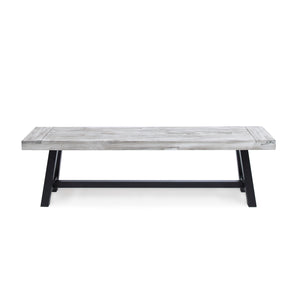 Acacia Wood Outdoor Dining Bench