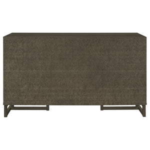 Glenmoor - 3 Drawer Server With 2 Cabinets - Dark Gray