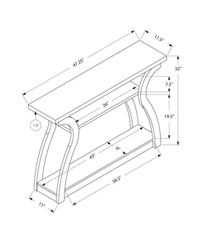 Accent Console Table For Entryway, Unique Curved Design - Best Buy Furniture