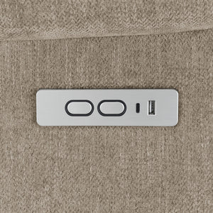 Beca - Upholstered Power Lift Recliner With Cupholders And USB Charging