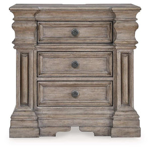 Blairhurst - Three Drawer Night Stand - Light Grayish Brown - Best Buy Furniture