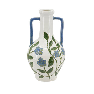 Floral Amphora Ceramic Vase