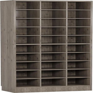 10 Tier Shoe Storage Cabinet With 30 Cubbies
