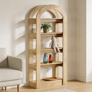 Arched Display Shelf - 5-Tier Bookshelf
