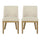 Modern Dining Chair With Durable Fabric Upholstery And Sturdy Wooden Frame (Set of 2) - Best Buy Furniture