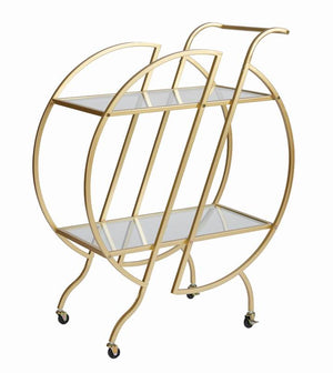 Gold Bar Carts for The Home Bar Serving Cart