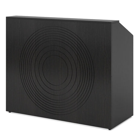 Modern Reception Desk with Cable Grommet & Privacy Panels