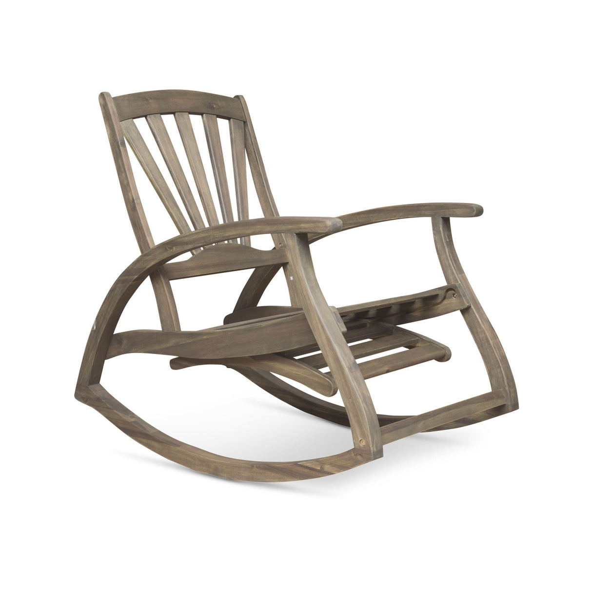 Outdoor Reclining Rocking Chair - Gray - Best Buy Furniture