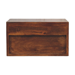 Solid Wood Cadiz Textured Bedside Table