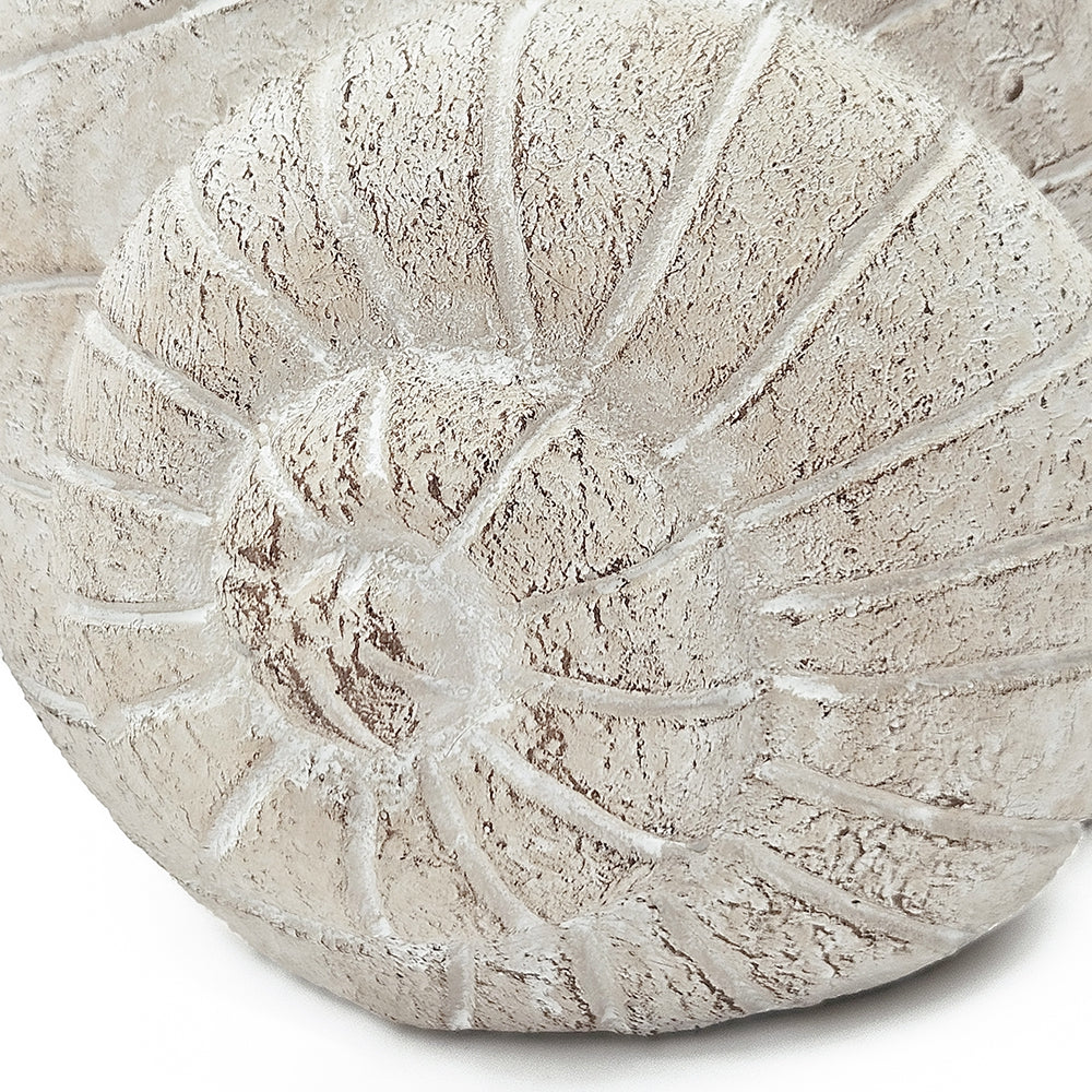 Decorative Cement Planter with Abstract Design - Natural Finish