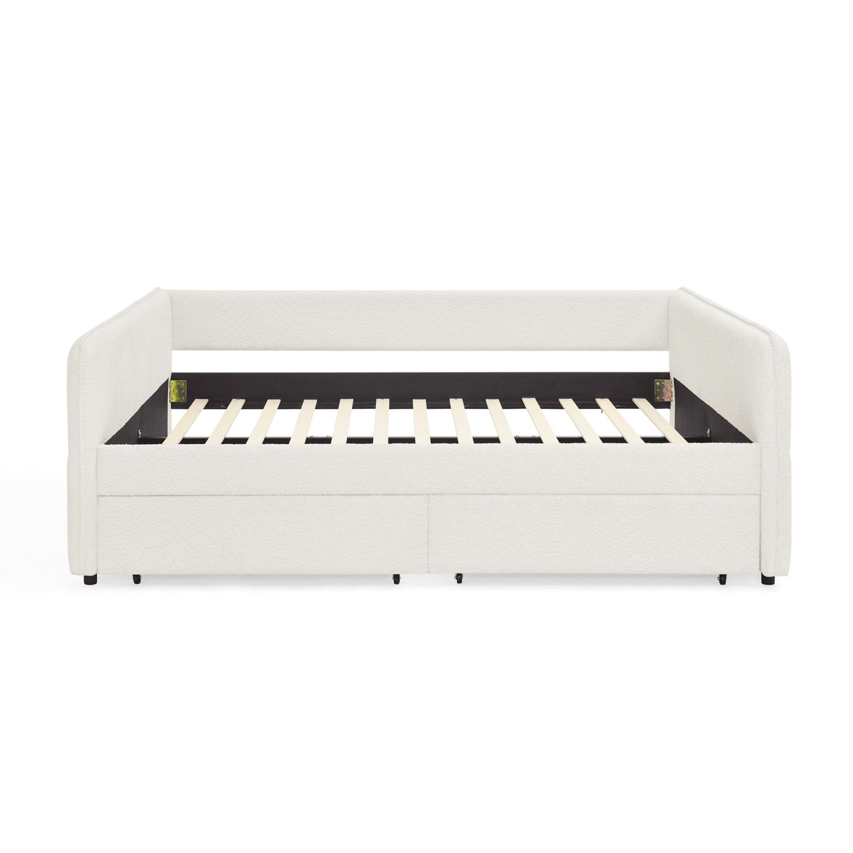 Upholstered Daybed & 2 Drawers