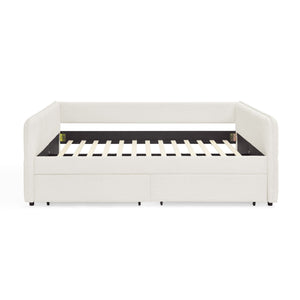 Upholstered Daybed & 2 Drawers