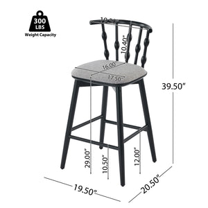 Doria Indoor Wooden Barstool