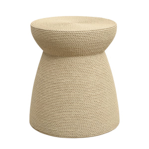 Simulated Rattan MGO Side Table – Versatile Indoor & Outdoor Accent
