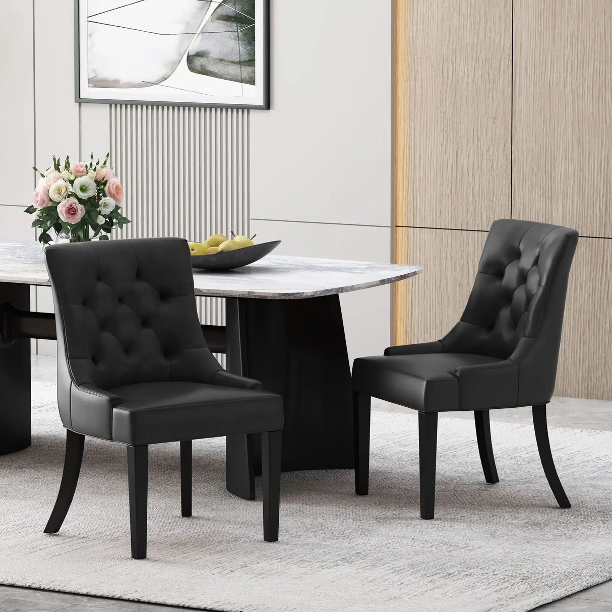 Cheney - Contemporary Dining Chair Tufted Upholstery (Set of 2) - Best Buy Furniture