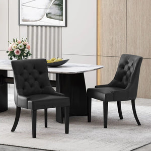 Cheney - Contemporary Dining Chair Tufted Upholstery (Set of 2) - Best Buy Furniture