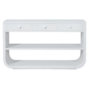 Console Table With 3 Soft Close Drawers & 2 Open Shelves