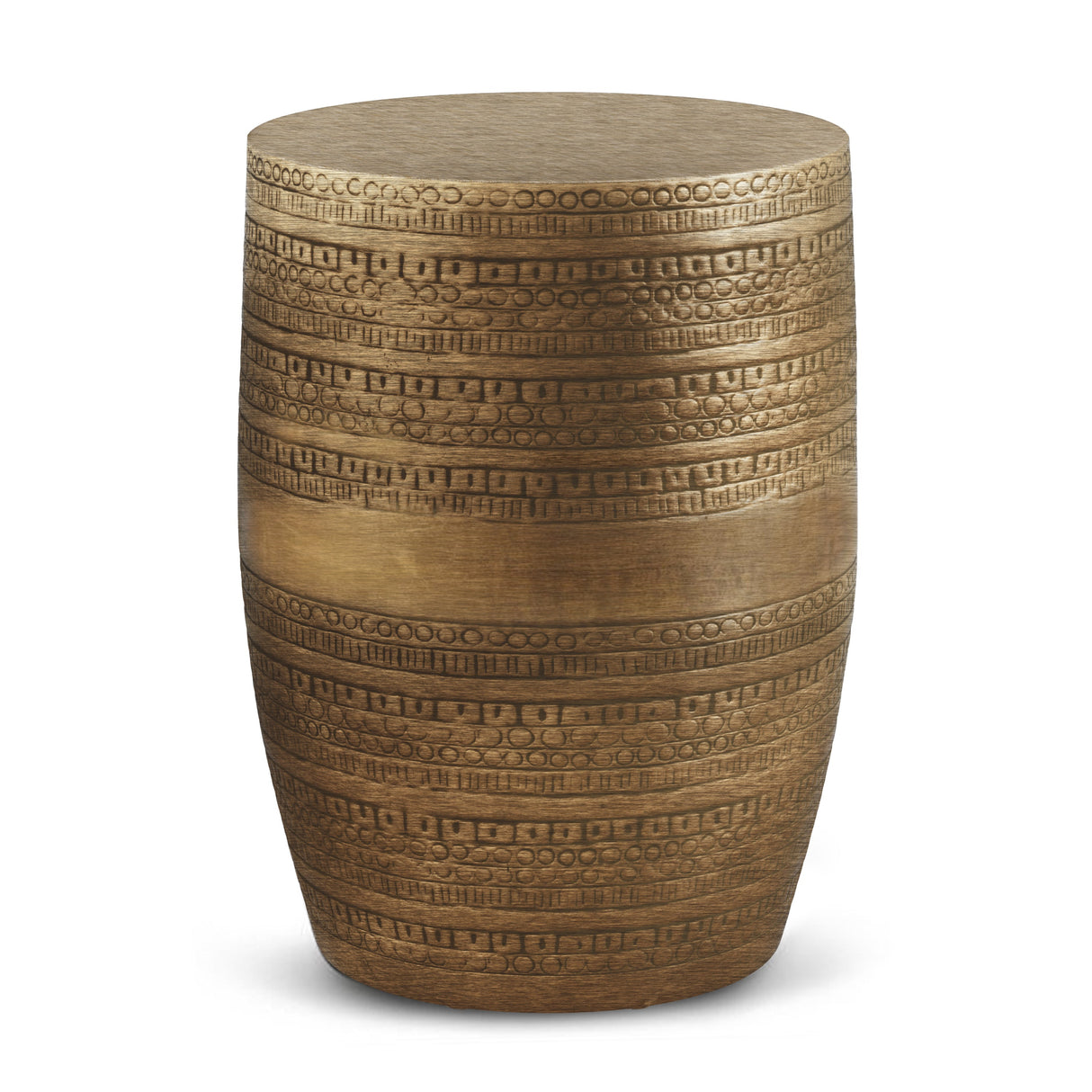 Johnsen-15-inch-Wide-Tribal-Pattern-Metal-Accent-Table-in-Antique-Gold-