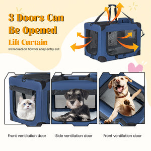 32'' Soft Dog Crates Kennel - Portable Folding Pet Carrier