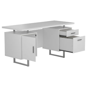 Jensen - 2 Drawer Desk - White