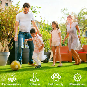 5FT x 10FT Outdoor Artificial Grass Runner Rug
