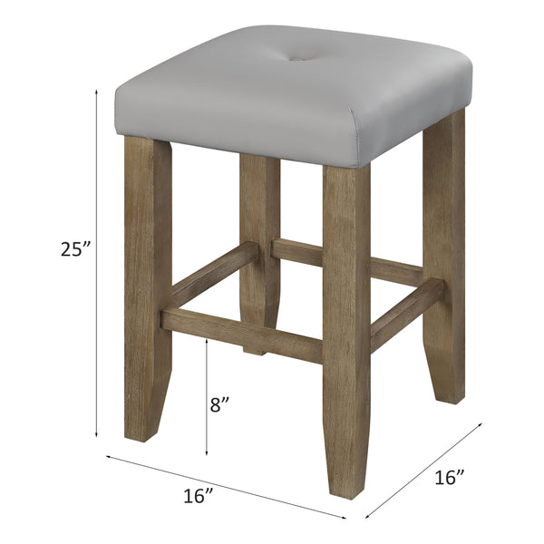 Charnell Tapered Leg Dining Stool with Storage Base