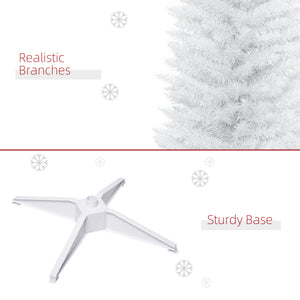 HOMCOM 7' Artificial Pencil Christmas Tree