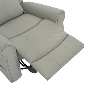 Manual Recliner Chair With 270 Degree Swivel, Massage & Heating, Dual Reclining Positions