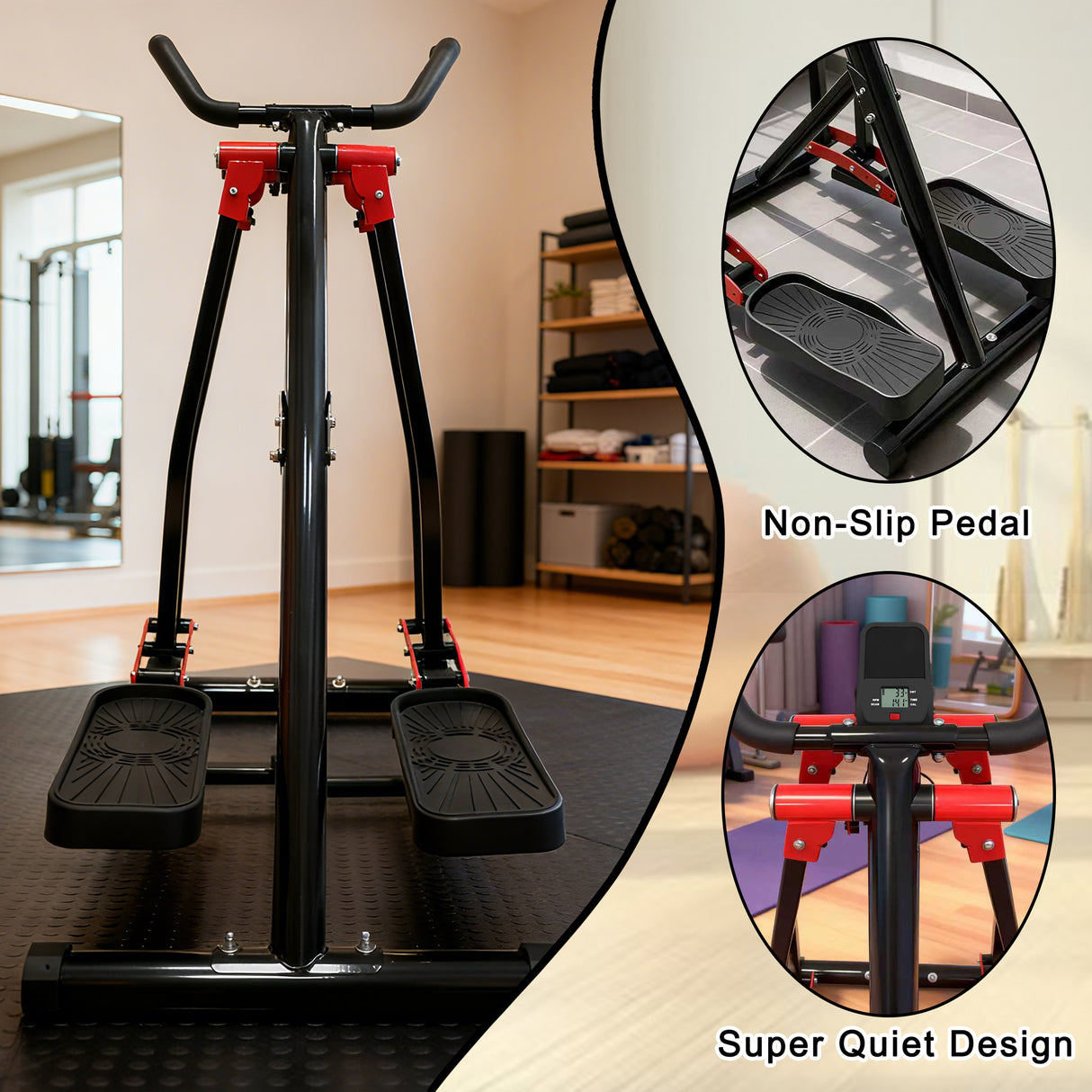 Air Walking Elliptical Machine - Foldable Cardio Cross Trainer