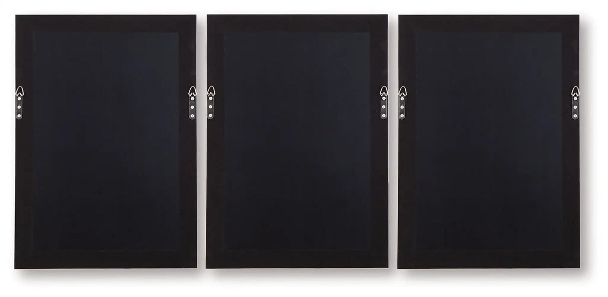 Honslow - Wall Art Set (Set of 3) - Brown / Black / White - Best Buy Furniture