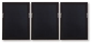 Honslow - Wall Art Set (Set of 3) - Brown / Black / White - Best Buy Furniture