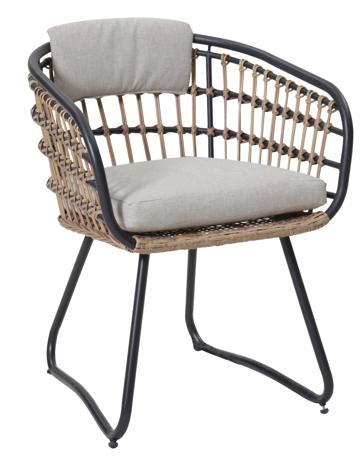 Outdoor Wicker Dining Chairs Set of 2 with Cushions