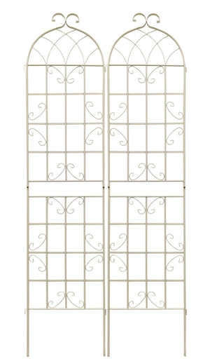 Metal Garden Rustproof Trellis For Climbing Plants Outdoor Flower Support