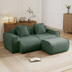 Streamlined Design Modular 2 Seat L Shape Sectional Sofa