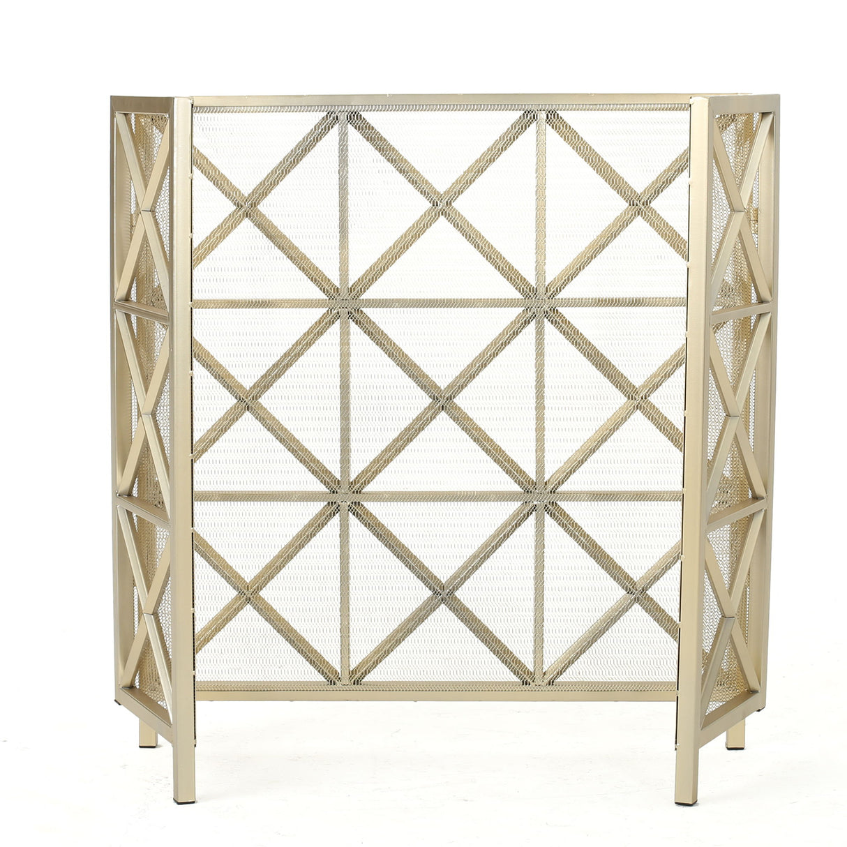 Margaret - 3 Panel Fireplace Screen Iron