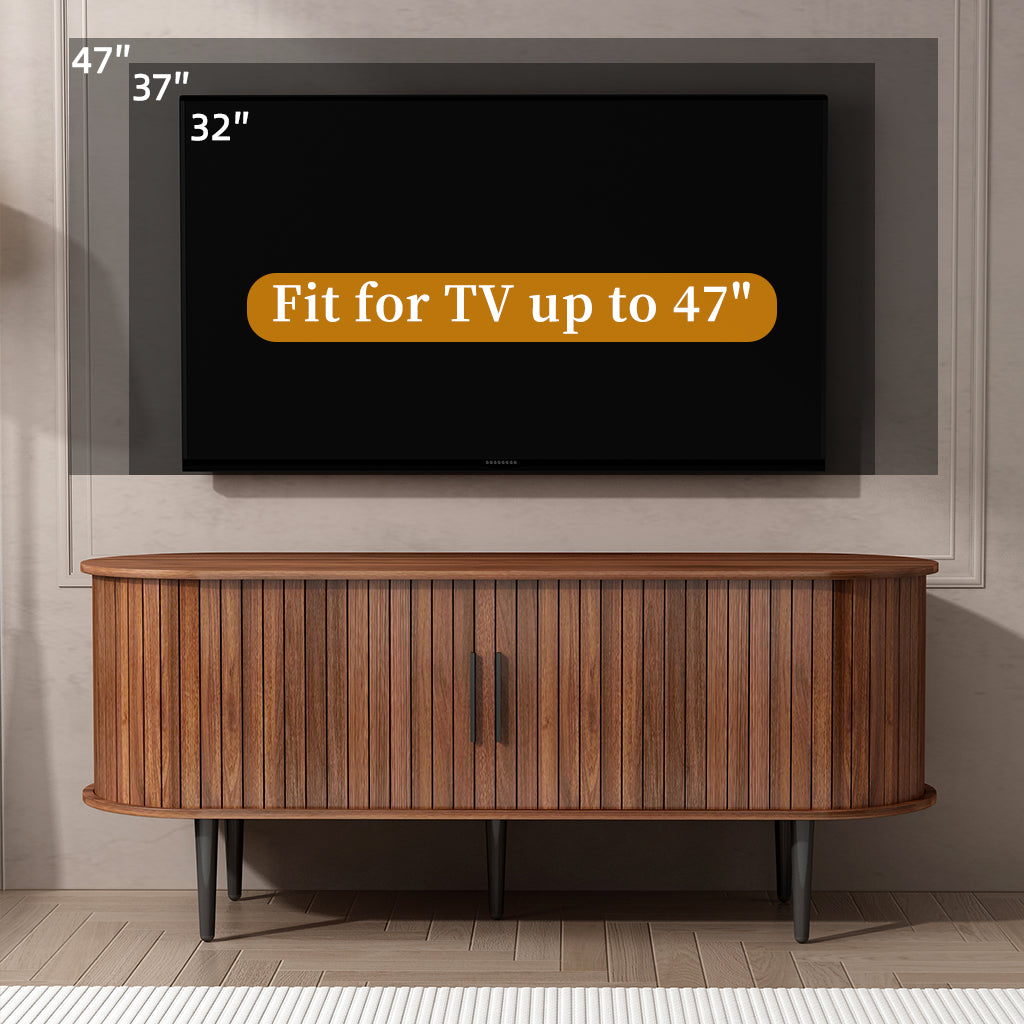 47" Modern TV Console Table with Storage Compartment