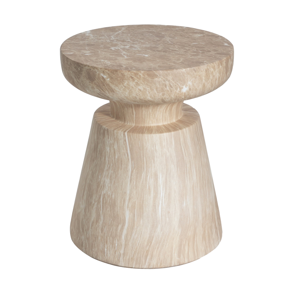 Outdoor Ponti Travertine Side Table