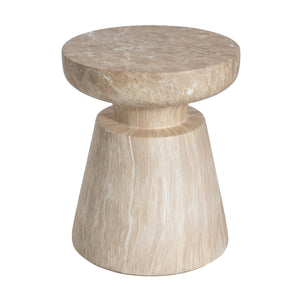 Outdoor Ponti Travertine Side Table