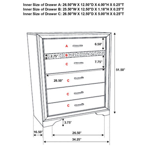 Annie - 5 Piece Bedroom Set