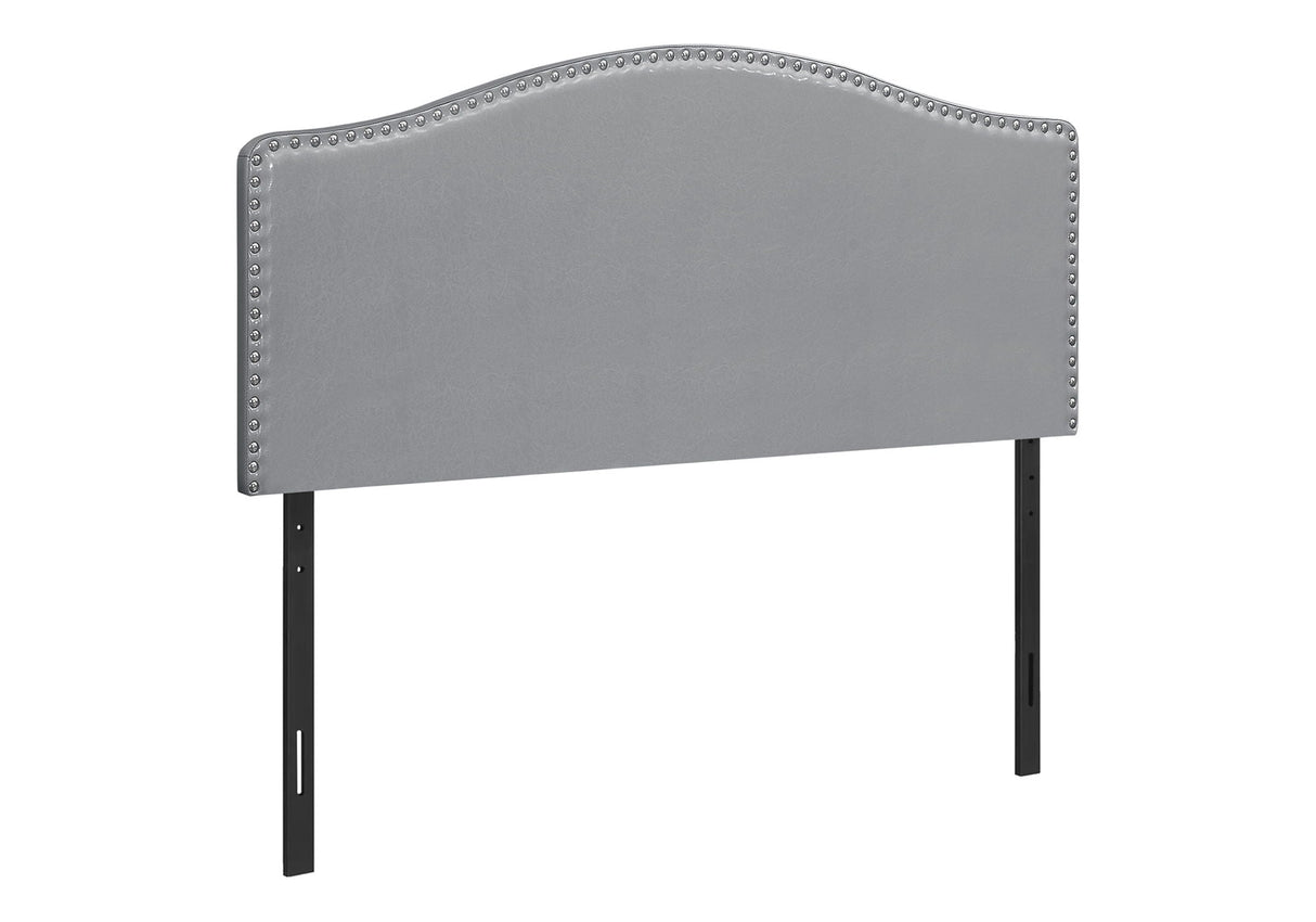 Queen Size, Bed Headboard Only, Upholstered, Transitional - Gray - Best Buy Furniture