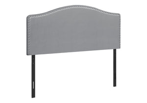 Queen Size, Bed Headboard Only, Upholstered, Transitional - Gray - Best Buy Furniture
