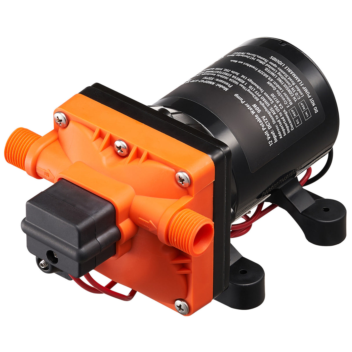 12V Diaphragm Water Pump, 3 GPM (11.36 L/min)